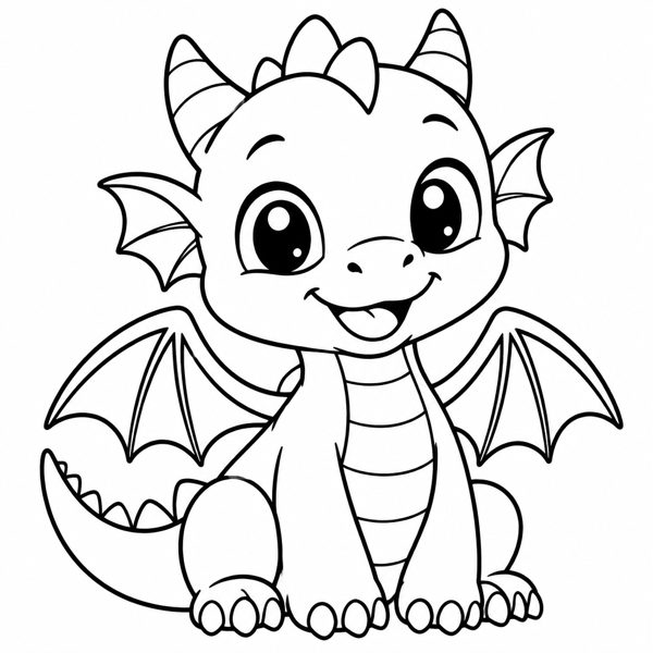 Baby Dragon coloring page