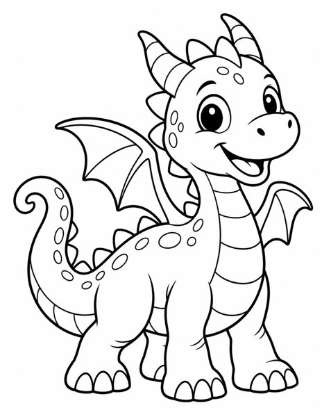 Baby Dragon coloring page