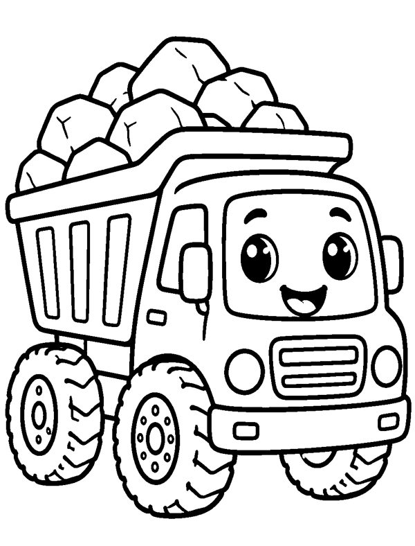Dump Truck coloring page