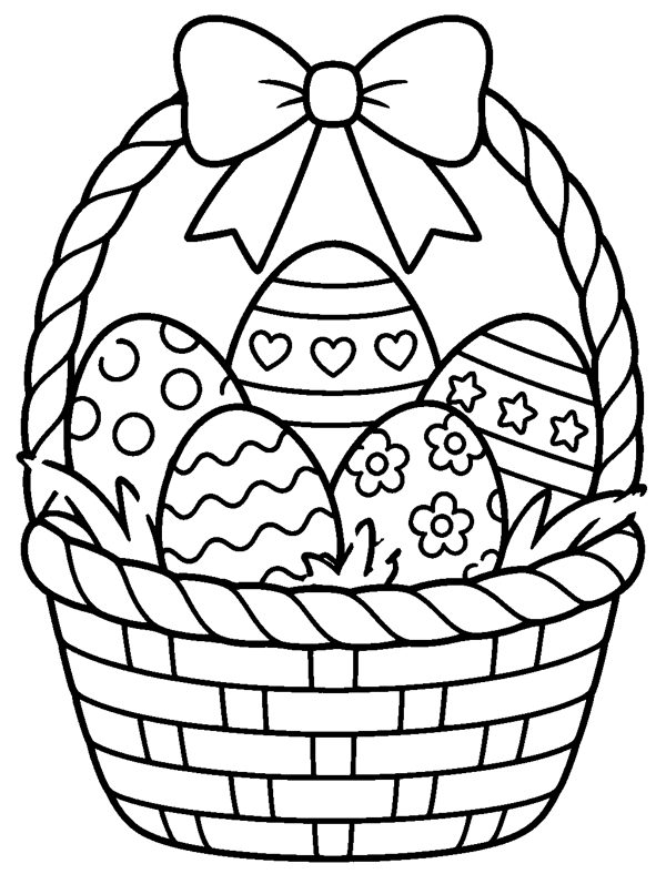 Easter Basket coloring page