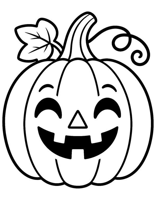 Jack-o'-Lantern Pumpkin coloring page
