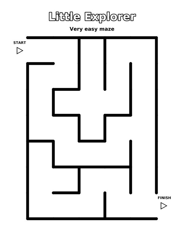 Little Explorer (Very Easy) coloring page