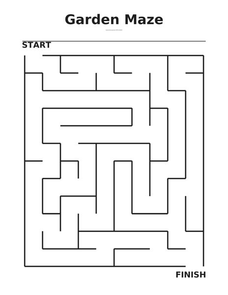 Garden Maze coloring page