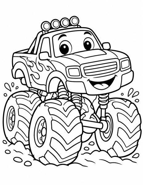 Monster Truck coloring page