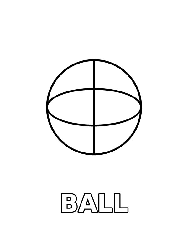 Big Ball (Toddler) coloring page