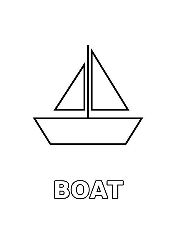 Big Boat (Toddler) coloring page