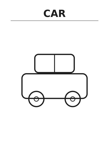 Car coloring page