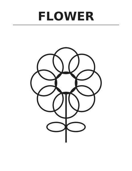 Flower coloring page