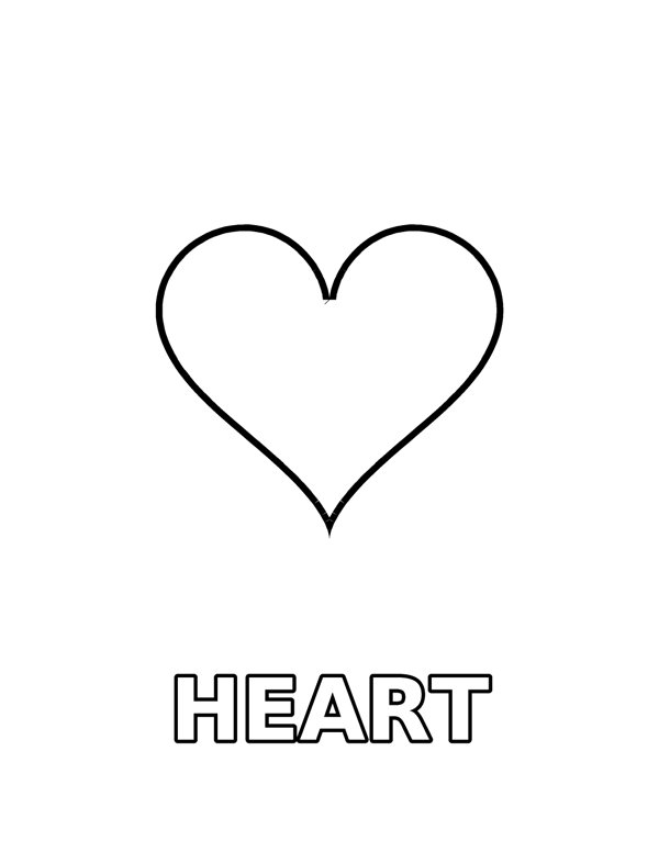 Big Heart (Toddler) coloring page