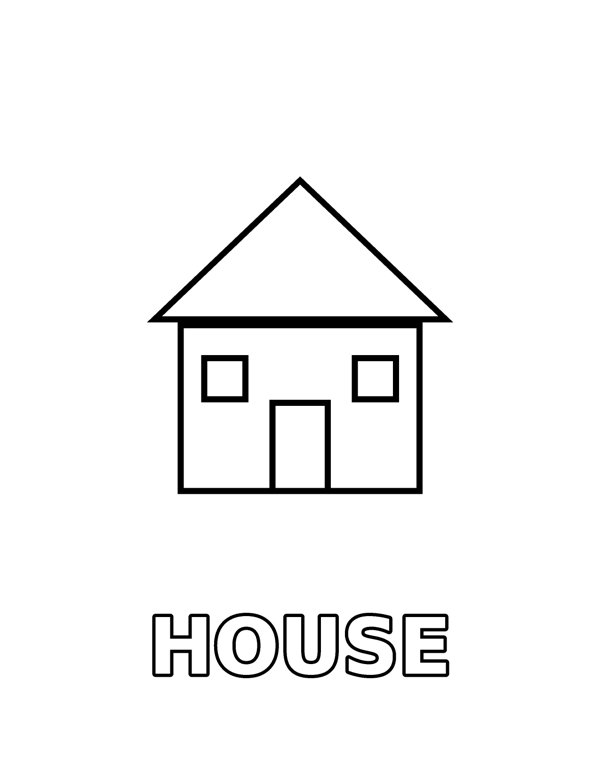 Big House (Toddler) coloring page