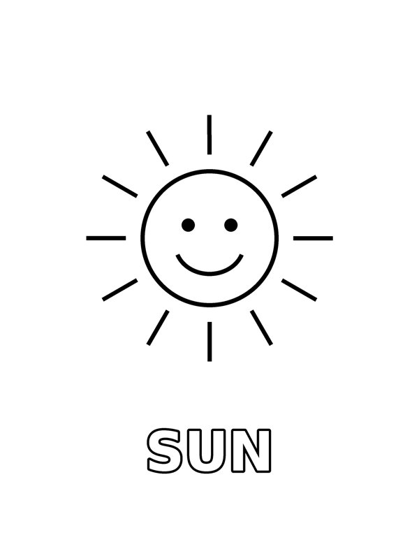 Big Sun (Toddler) coloring page